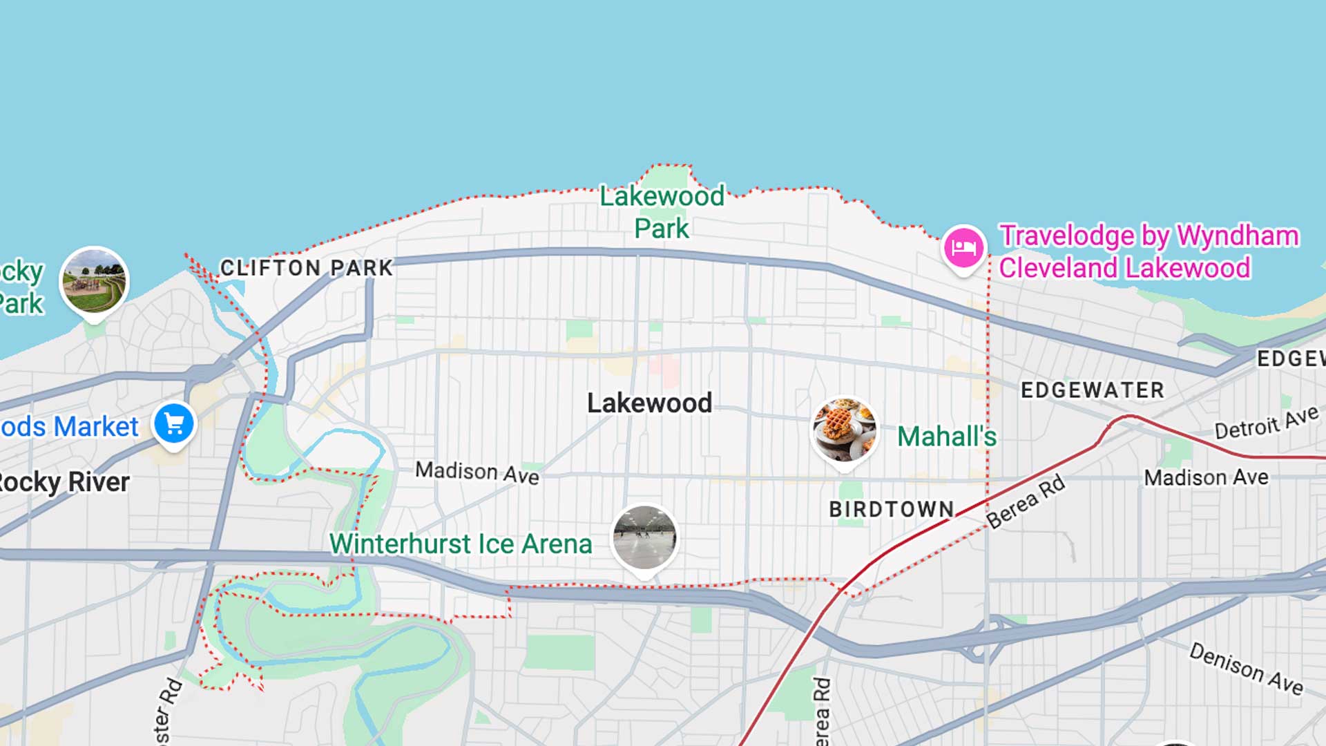 Lakewood, Ohio map