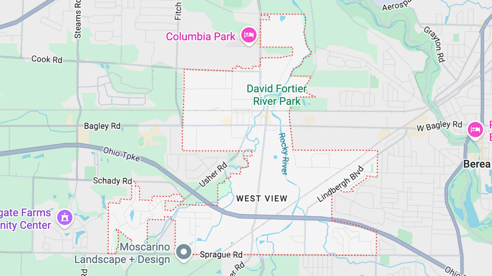 Olmsted Falls, Ohio map