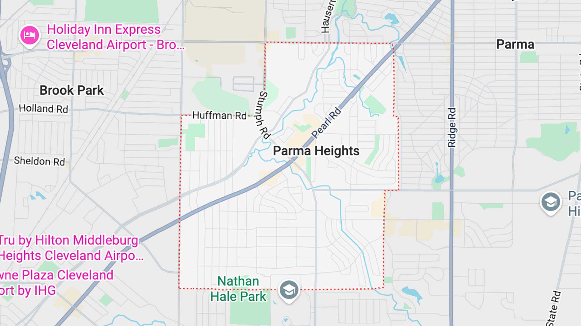 Parma Heights, Ohio map