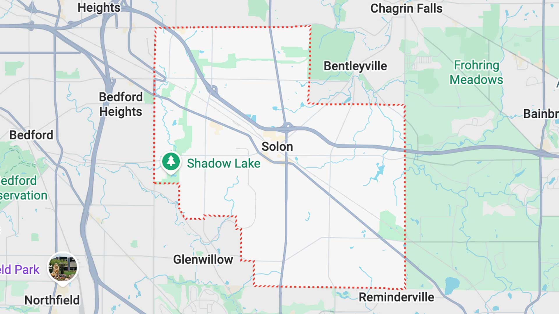 Solon, Ohio map